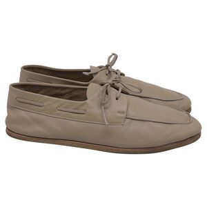 The Row Sailor Loafers in Brown Leather